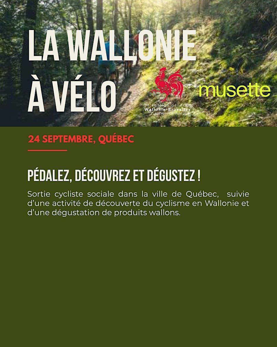 La Wallonie à vélo : pédalez, découvrez, dégustez ! Logo