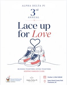 Lace up for Love - a 5k supporting the Ronald McDonald House Charities of Charleston