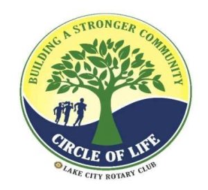 Lake City Rotary Circle of Life Run Logo