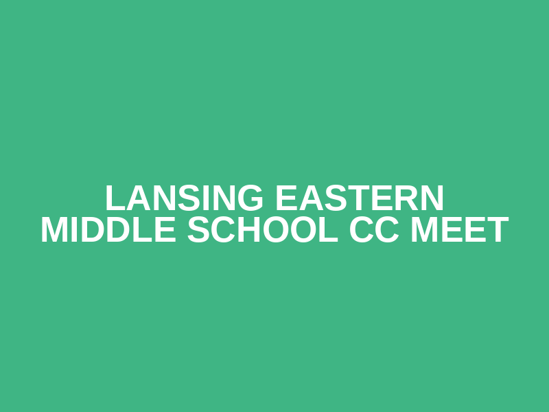 Lansing Eastern Middle School CC Meet Logo