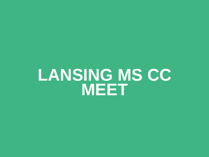 Lansing MS CC Meet