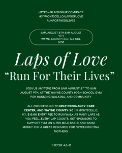 Laps of Love: Run For Their Lives 2026 Logo