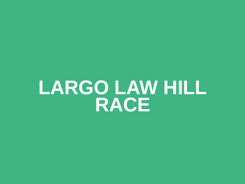 Largo Law Hill Race Logo