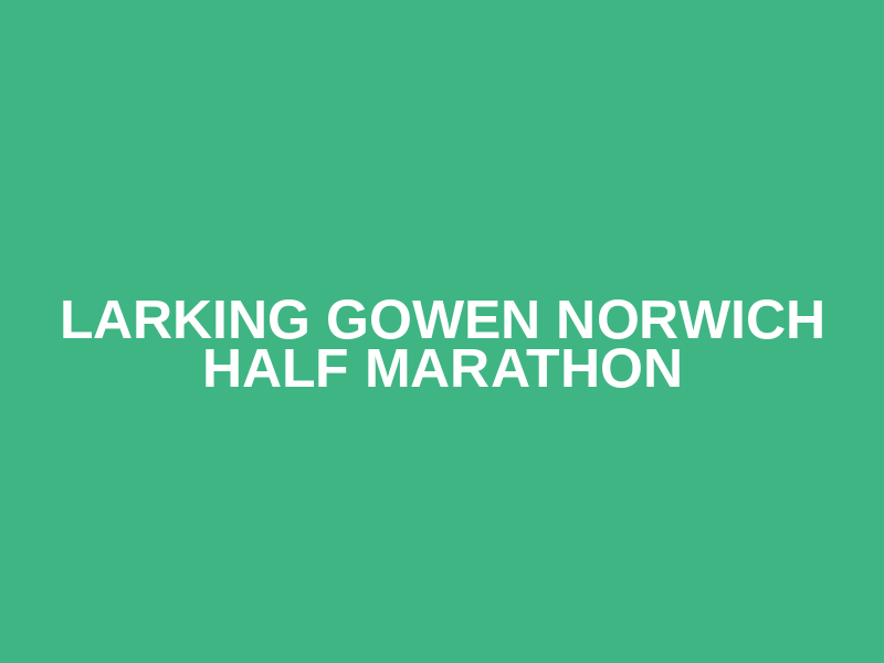 Larking Gowen Norwich Half Marathon Logo