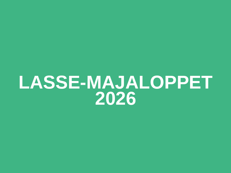 Lasse-Majaloppet 2026 Logo