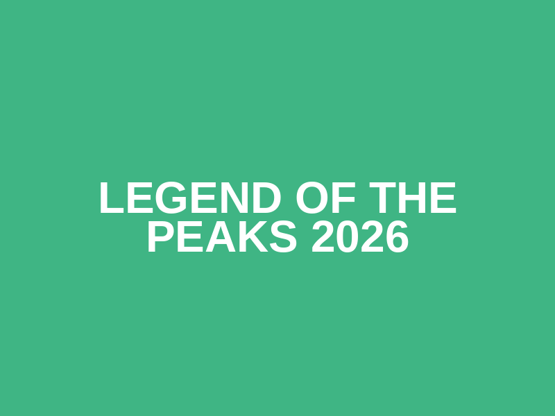 Legend Of The Peaks 2026 Logo
