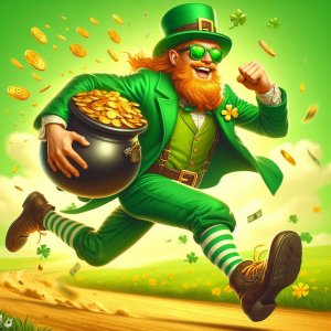Leprechaun Leap 5k Logo