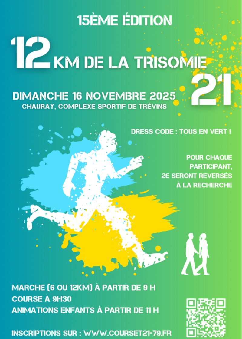 LES 12 KM DE LA TRISOMIE 21 Logo