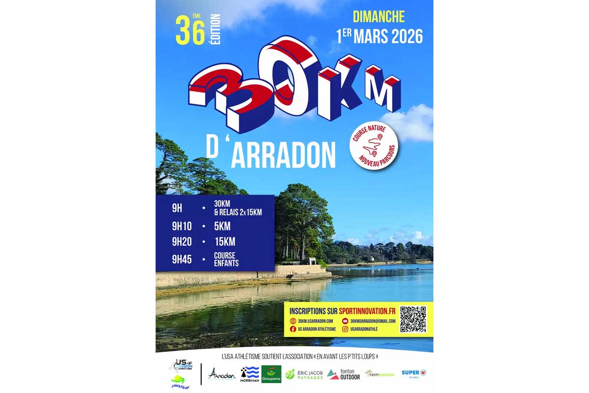 Les 30 Km 'arradon Logo