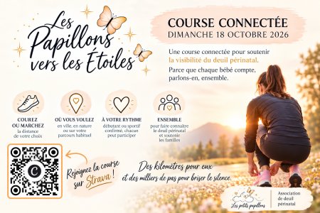Les Papillons Vers les Étoiles - Course Connectée Logo