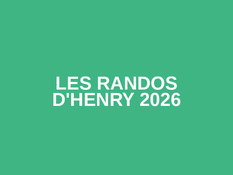 Les Randos d'Henry 2026 Logo