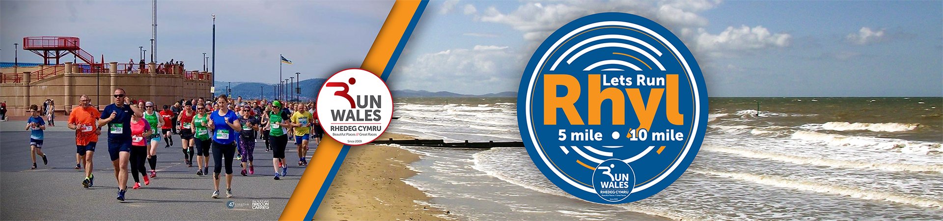 Lets Run Rhyl 5 Mile & 10 Mile Logo