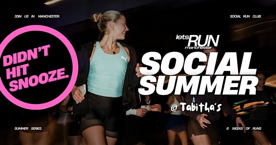 letsRUN Manchester SUMMER SERIES @ Tabithas Logo