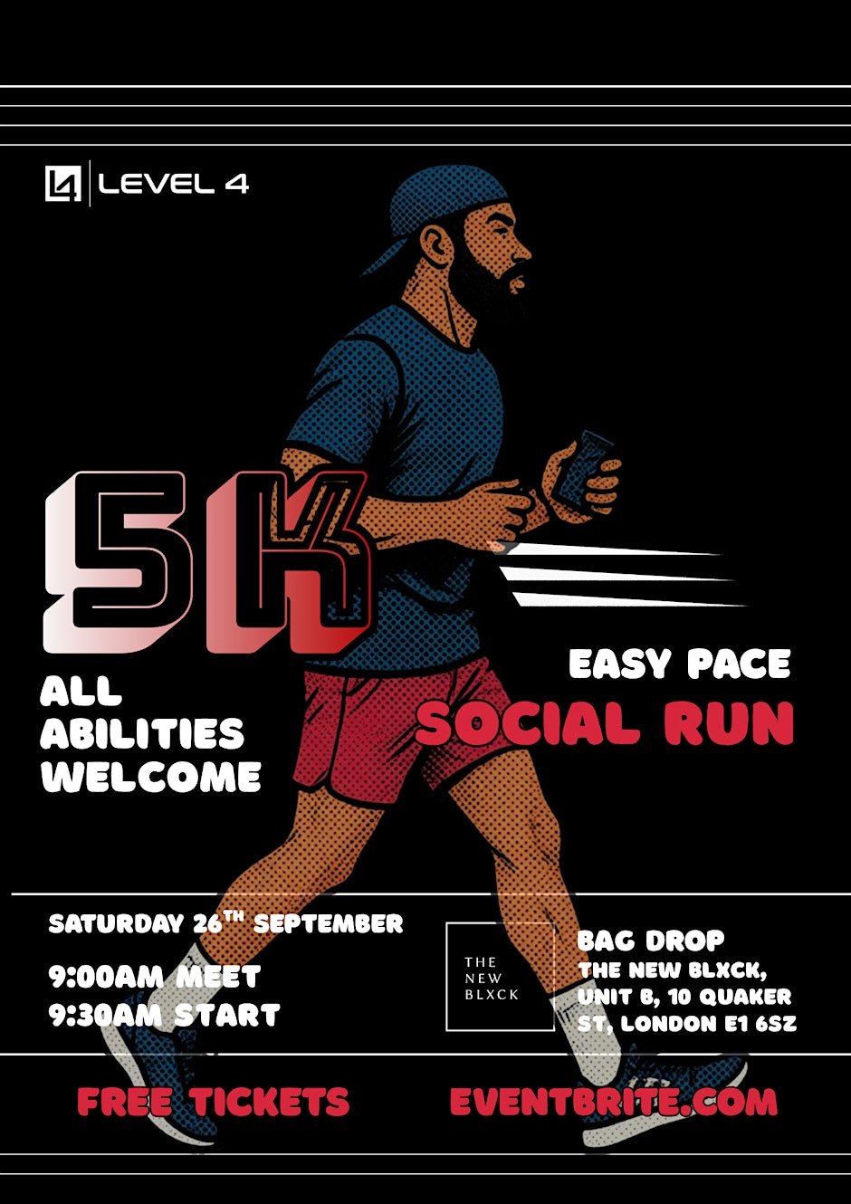 Level 4 - 5K Social Run Logo