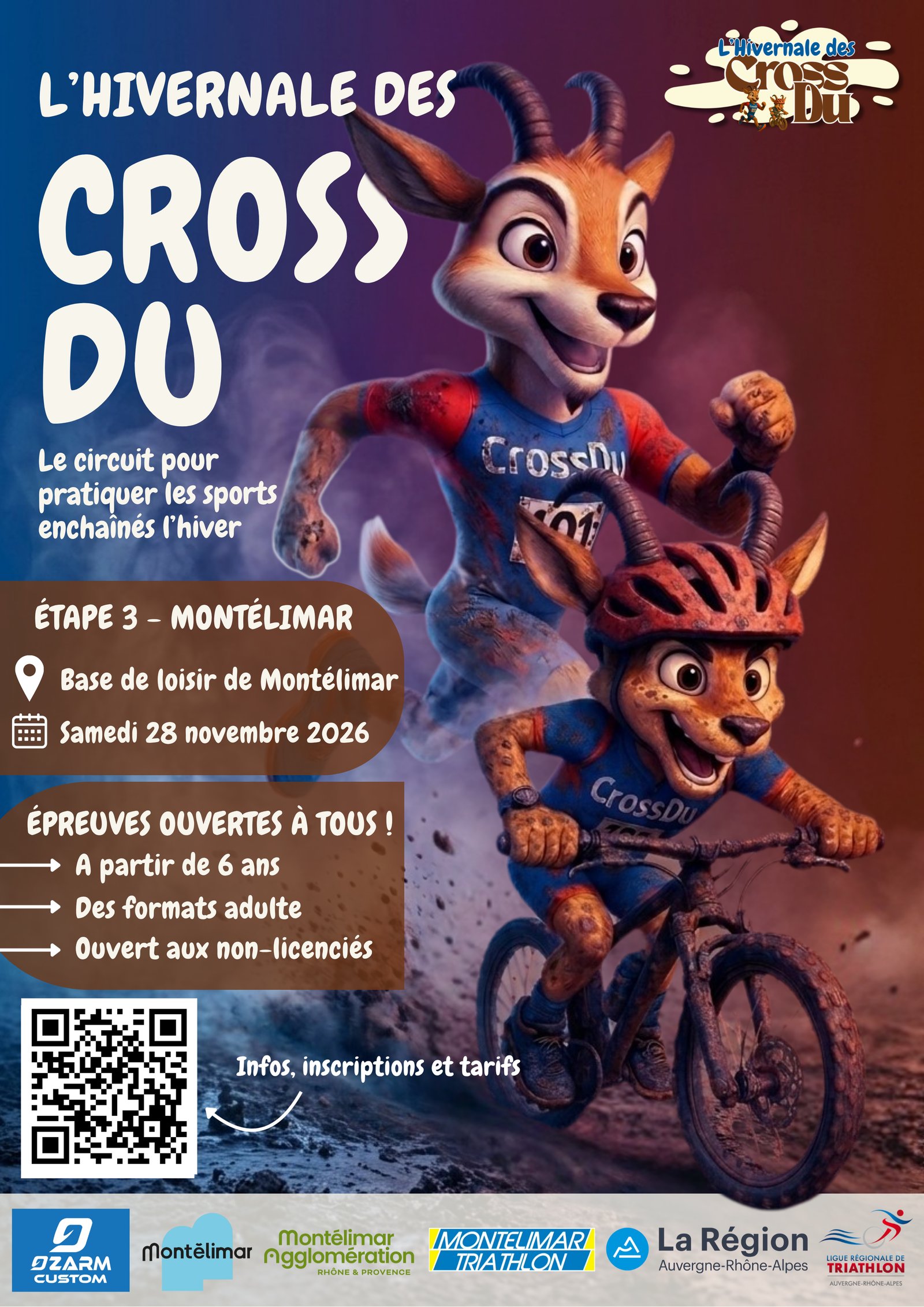L'Hivernale des Cross Du - Montélimar Logo
