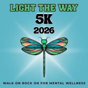 Light the Way 5K: Walk On Rock On For Mental Wellness Logo