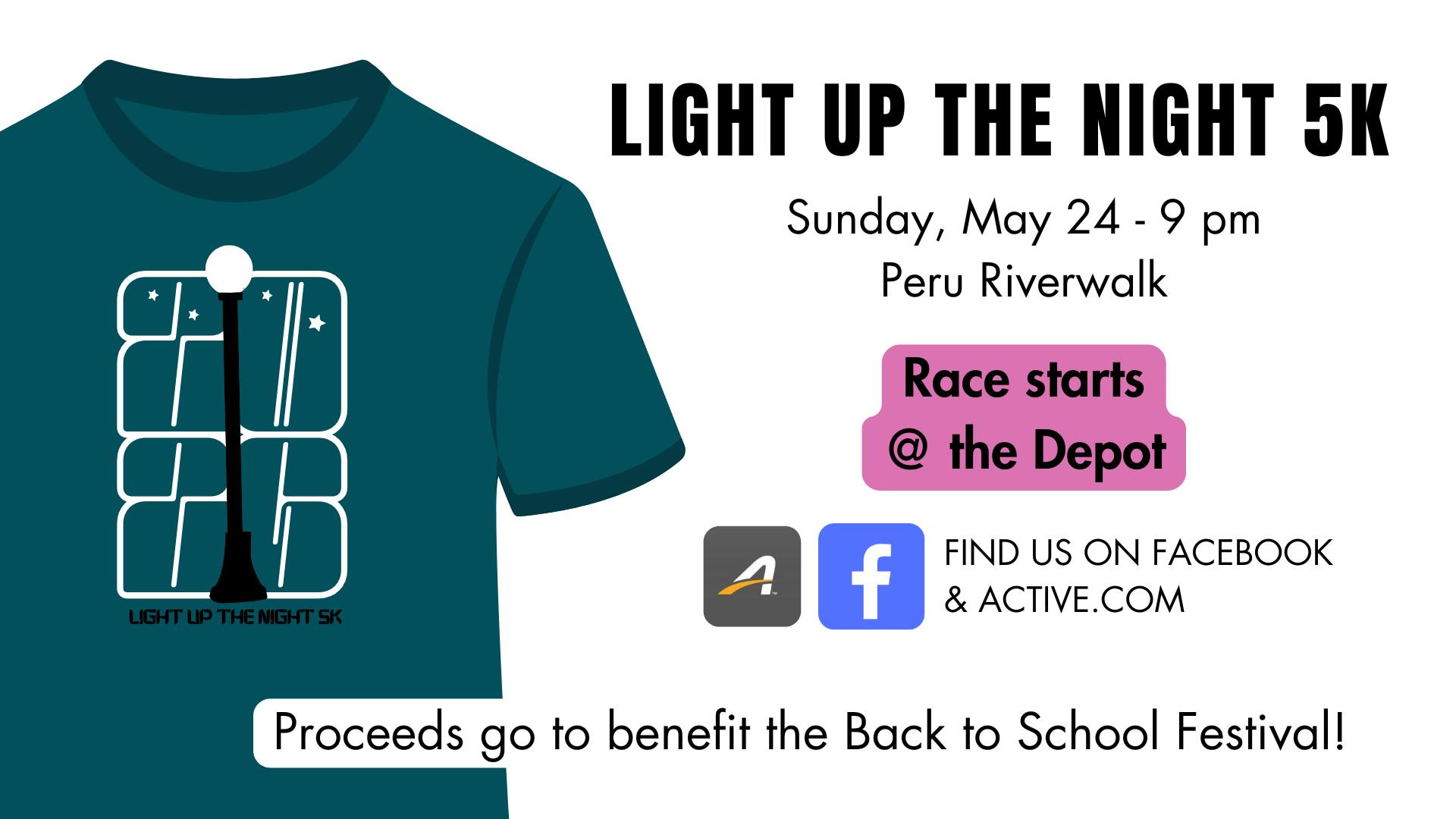 Light Up the Night 5K Run/Walk 2026 Logo
