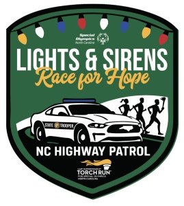 Lights & Sirens Race for Hope for Special Olympics North Carolina Logo