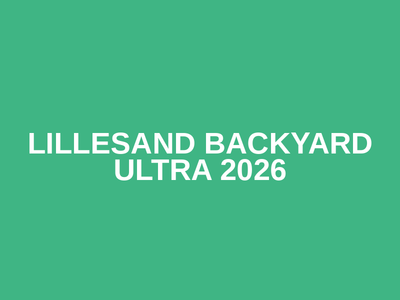 Lillesand Backyard Ultra 2026 Logo