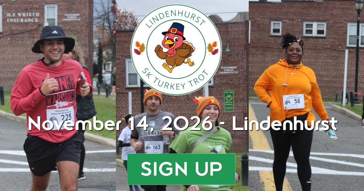 Lindenhurst Turkey Trot 5K & Fun Run 2026 Logo