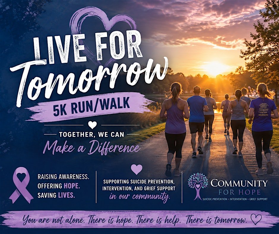 Live for Tomorrow 5k Walk/Run Logo