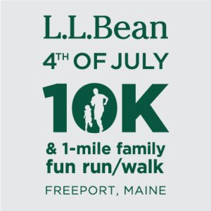 L.L.Bean 4th of July 10K and 1-Mile Family Fun Run/Walk Logo