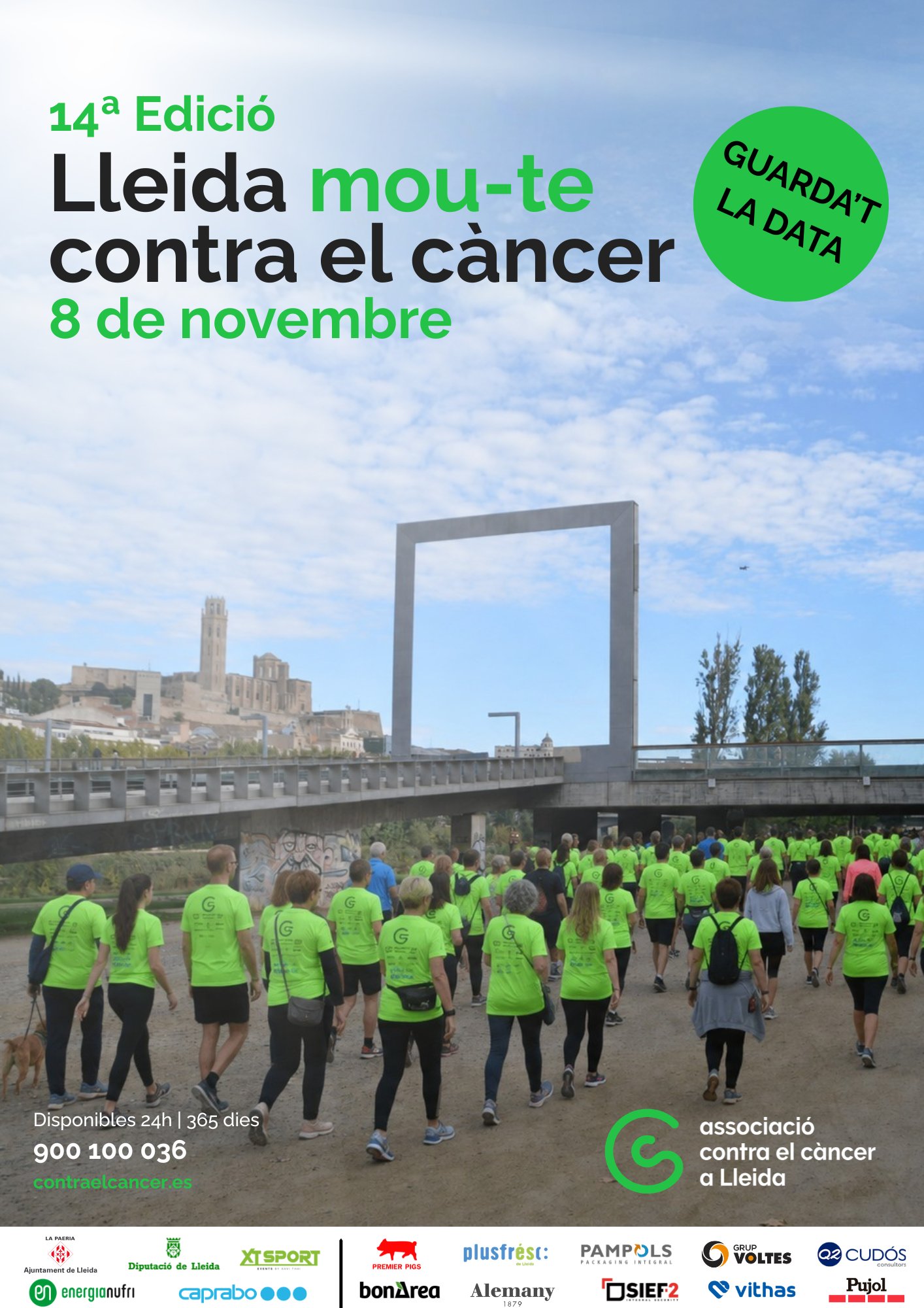 Lleida Mou-te Contra el Càncer 2026 Logo