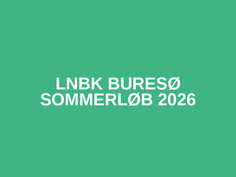 LNBK Buresø Sommerløb 2026 Logo