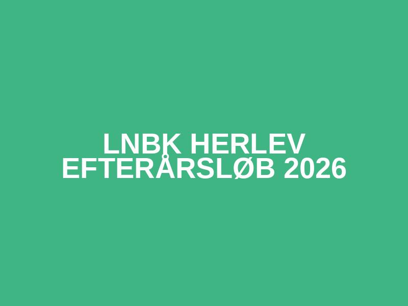 LNBK Herlev Efterårsløb 2026 Logo