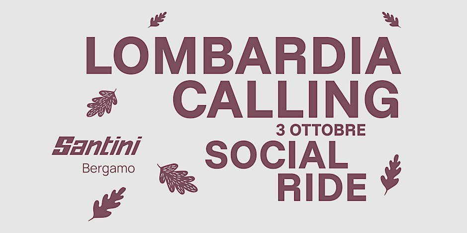 Lombardia Calling Social Ride Logo