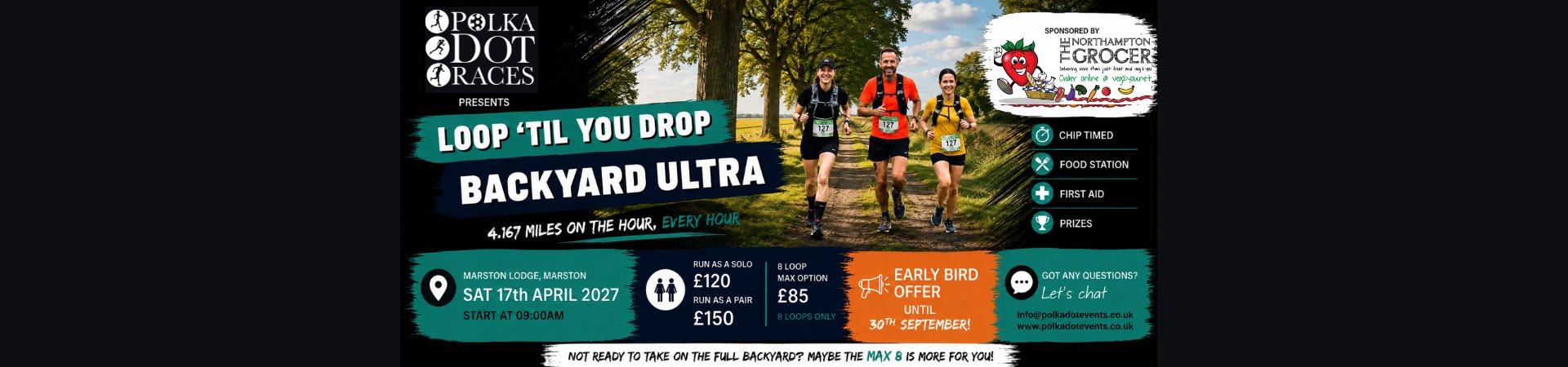 Loop Til You Drop Backyard Ultra - Marston Lodge Logo