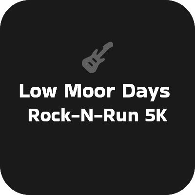 Low Moor Days 2026 5K Rock-N-Run Logo