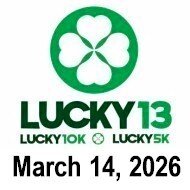 Lucky 13 Half Marathon - 10K - 5K Logo