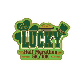 Lucky 5K/10K/Half Marathon - St George Logo