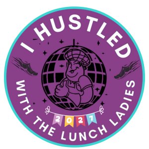 Lunch Lady Hustle 5K Run/Walk Logo
