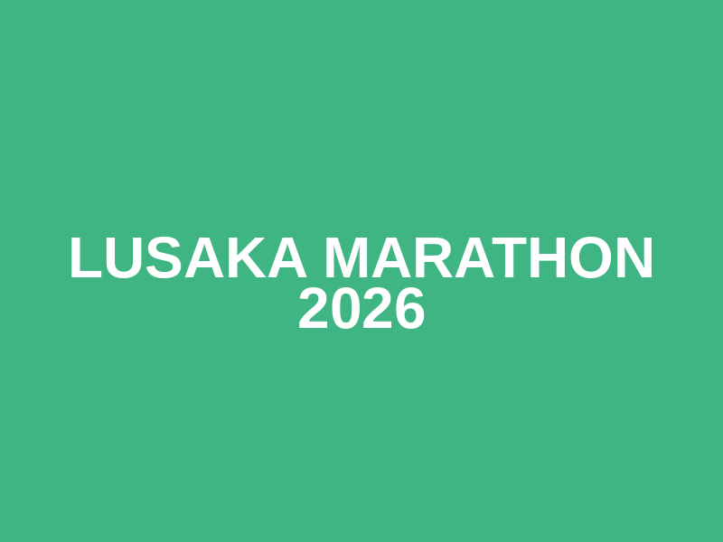 Lusaka Marathon 2026 Logo