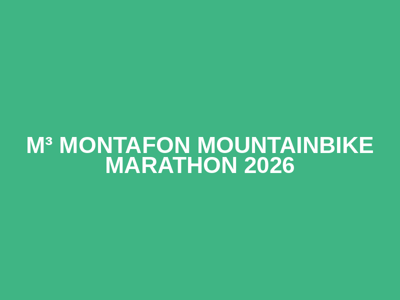 M³ Montafon Mountainbike Marathon 2026 Logo