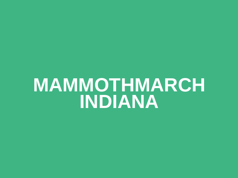 MammothMarch Indiana Logo