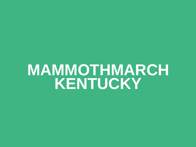 MammothMarch Kentucky Logo