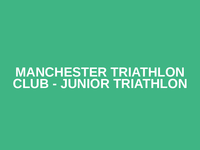 Manchester Triathlon Club - Junior Triathlon Logo