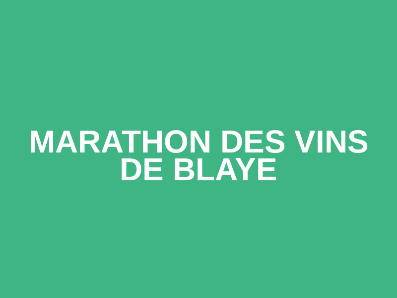 Marathon des Vins de Blaye Logo