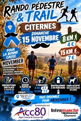Marche / Trail Movember Citernes Logo