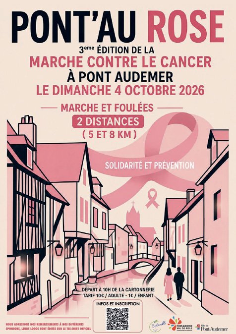 MARCHES ET FOULÉES  PONT-AUDEMER – OCTOBRE ROSE Logo