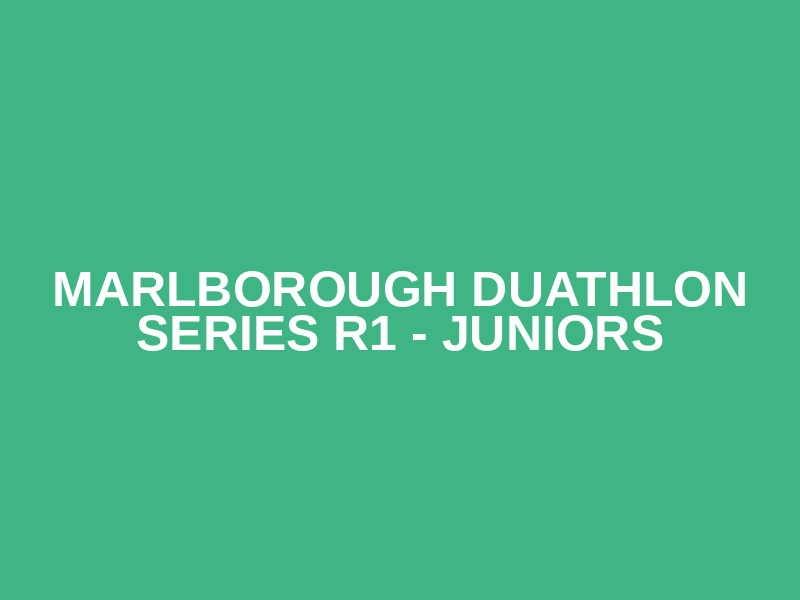 Marlborough Duathlon Series R1 - Juniors Logo