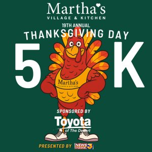 Martha's Village & Kitchen 20th Annual Thanksgiving Day 5K Logo