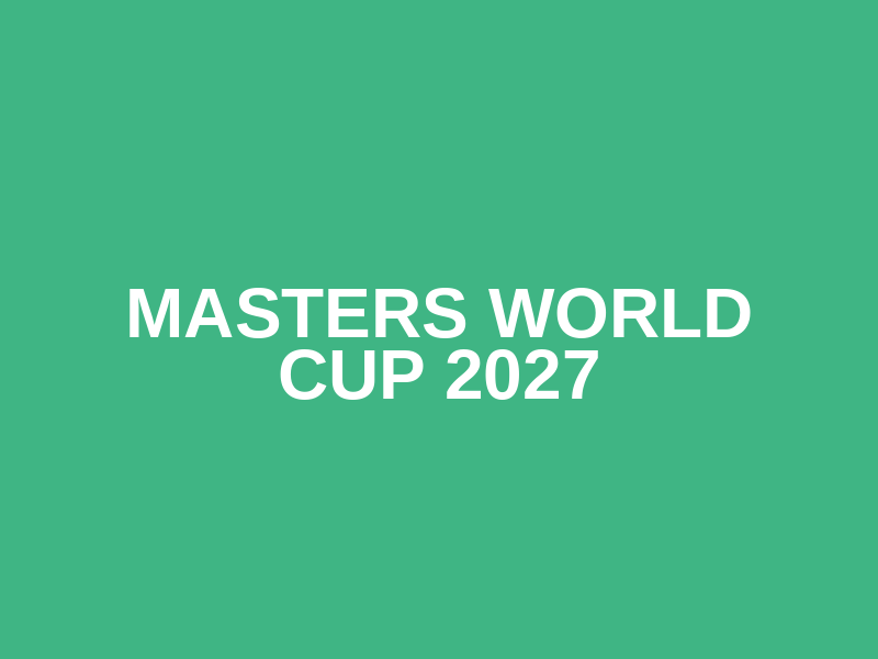 Masters World Cup 2027 Logo