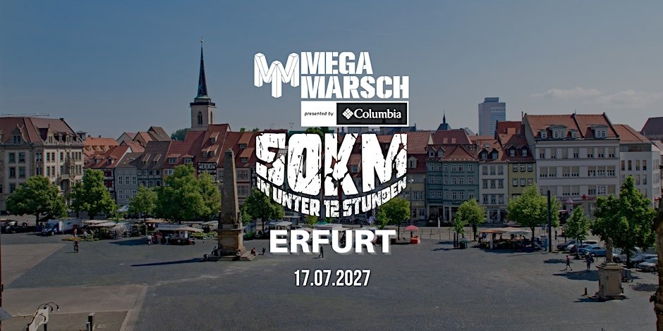 Megamarsch 50/12 Erfurt 2027 Logo