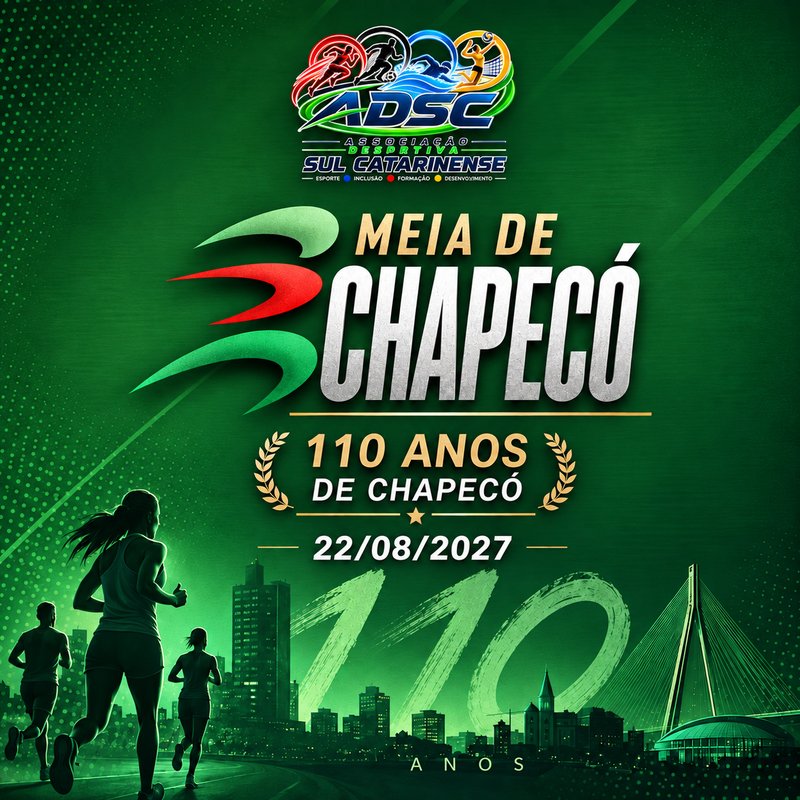 MEIA MARATONA 110 ANOS DE CHAPECÓ Logo