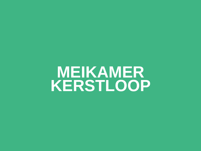 Meikamer Kerstloop Logo