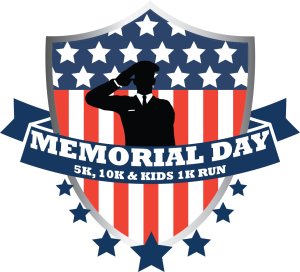 Memorial Day 5K, 10K & Kids 1 Mile Run/Walk Logo